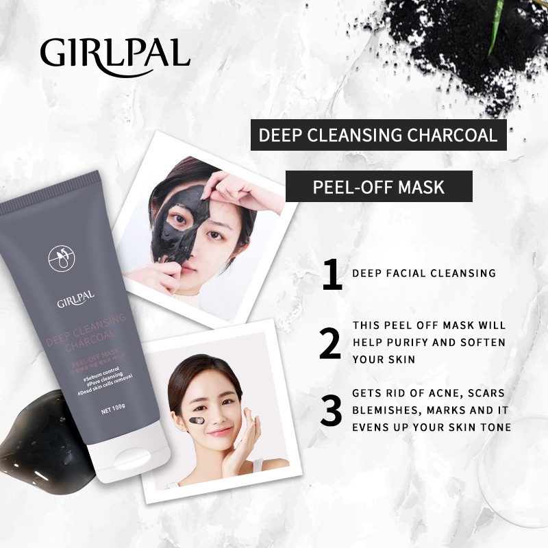 GIRLPAL Deep Cleansing Charcoal Blackhead Remover Mask