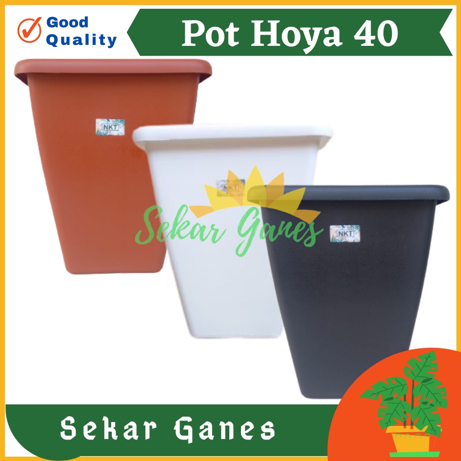 Pot Kotak Tinggi NKT HOYA 40 Putih Hitam Coklat Merah Bata Terakota Teracotta Teracota Untuk Bunga Tanaman Pot Tinggi Plastik Hitam Besar 30 50 Cm Murah Besar Mirip Pot Tawon Pirus 30 35 Putih Pot Yogap 25 30 Tebal