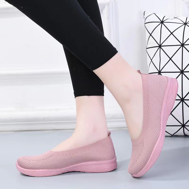 Permata  Sepatu Slip On Wanita Import A02 Premium Quality  Fliknit Shoes