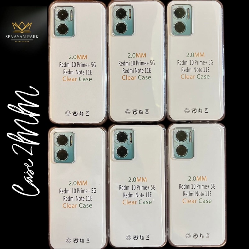 Clear Case Bening Tpu 2.0MM New Type For Redmi 10Prime+ 5G/Redmi Note 11E