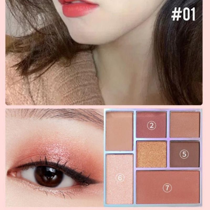 Medan Termurah Eyeshadow Palet 7 Warna Terlaris Eyeshadow 7 Colors LAMEILA