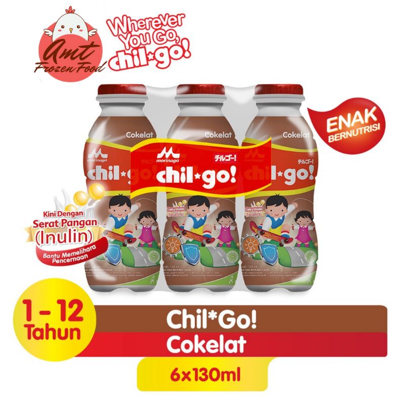 

Chil*go UHT 6x130 ml Cokelat Strawberry Vanila Melon | Morinaga Chilgo Liquid 6x130ml