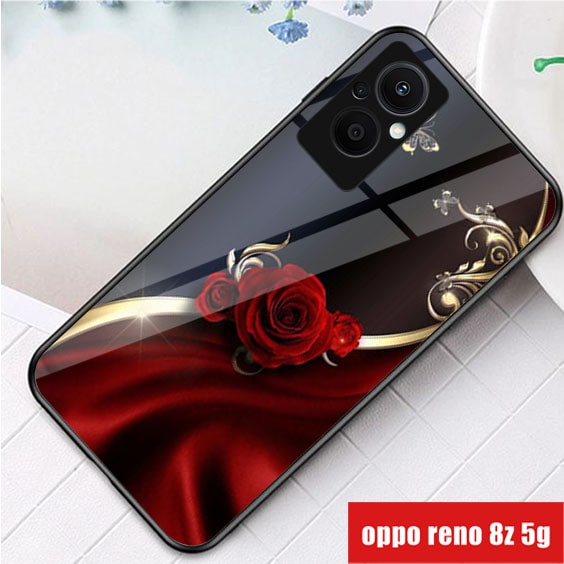 (S45) SofAtcase Kaca OPPO RENO 8z 5G- casing handphone Terbaru - OPPO RENO 8z 5G - pelindung handphone - OPPO RENO 8z 5G