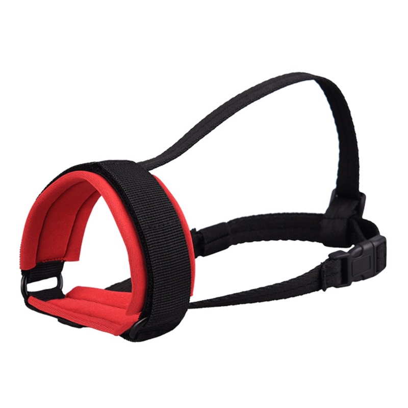 Muzzle Pelindung Mulut Bahan Nilon Breathable Untuk Pelatihan Anjing