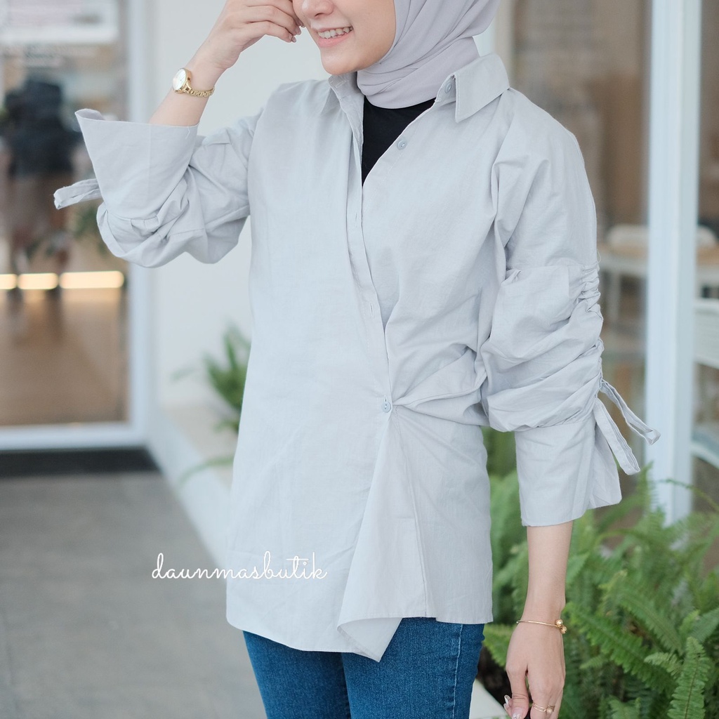 1KG MUAT 5PCS | DARA TOP ATASAN COTTON KANCING SAMPING HITS OOTD SELEBGRAM FASHION GROSIR WANITA TERBEST SELLER