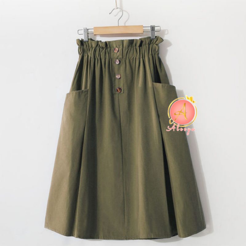 ALEEYA Rok Suede  7/8 / Jasmine Midi Skirt Suede (2517)