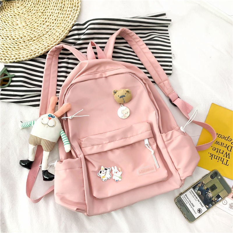 Tas Ransel Korea Fashion Import K 0019-Pink 6287