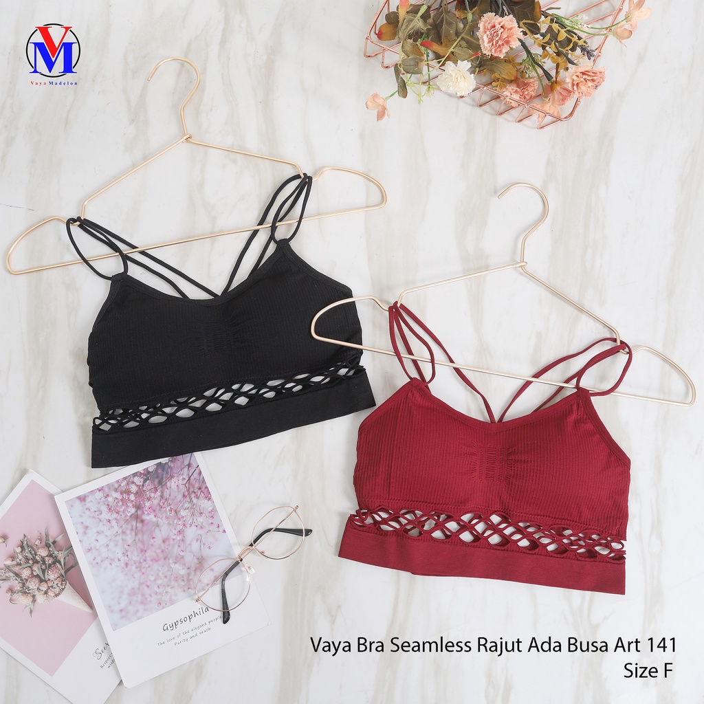 MINISET BRA SEAMLESS RAJUT BUSA VAYA Bralette Ada Busa / BRA SEXY WANITA / Art 141