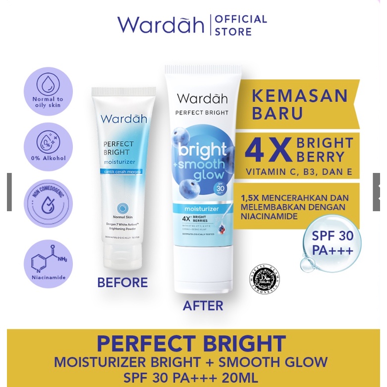 Wardah Perfect Bright Moisturizer SPF 30