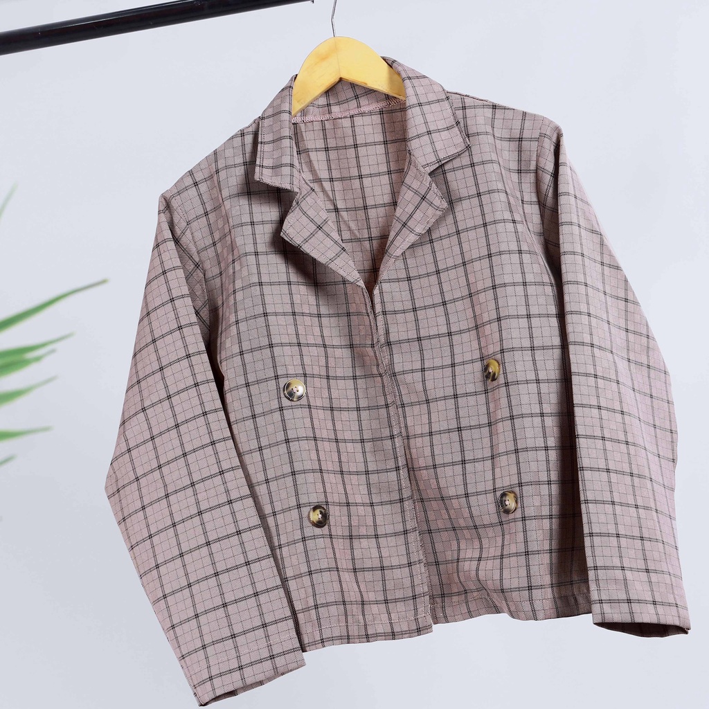 Biora Blazer Outer Basic Korean Wanita Atasan Kerja By Mahyra