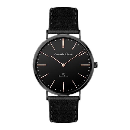 Jam Tangan Pria Alexandre Christie AC 8490 MH LIPBARG Man Black Dial