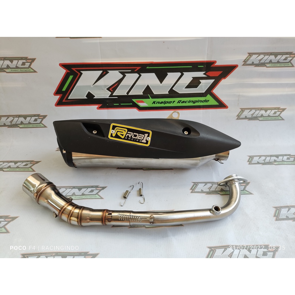 knalpot racing rcb rob 1 beat vario pcx nmax aerox mio j xeon adv vario 160 dll