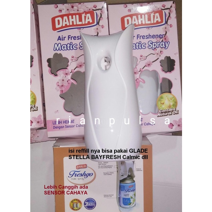 Dispenser Pengharum Ruangan Mesin Otomatis Alat Glade Freshgo Stella