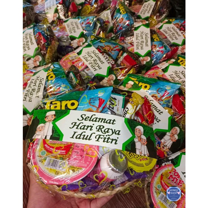 kERANJANG MINI SOUVENIR ANYAMAN BAMBU WADAH MAKANAN