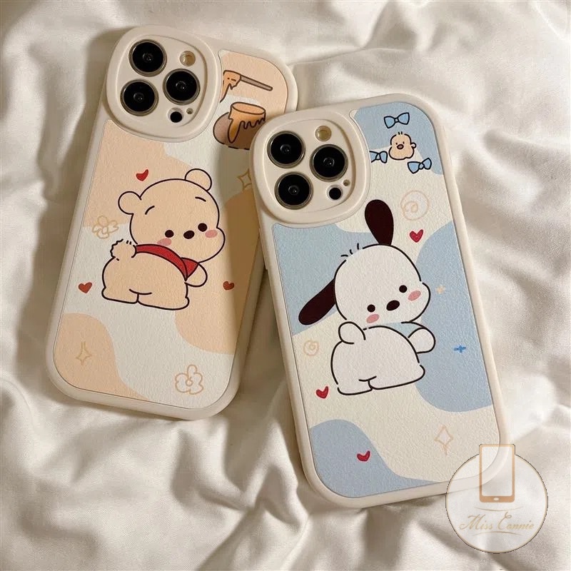 Case Compatible for iPhone 7 8 Plus 11 12 13 14 Pro Max 7Plus 8Plus XR 6 6s Plus X XS MAX 11Pro Max SE 2020 Cute Cartoon Pacha Dog Winnie The Pooh TPU Soft Silicon Back Cover