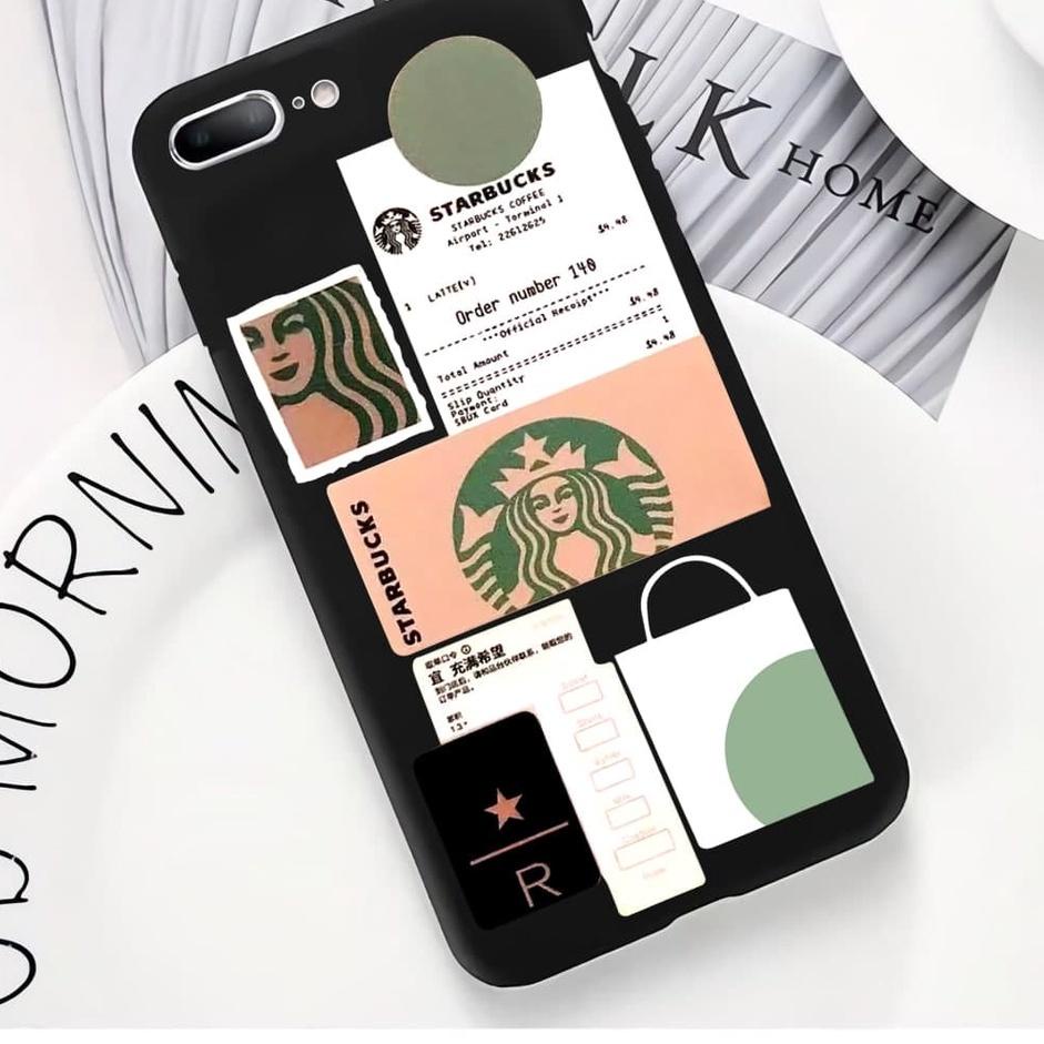Sale Sekarang--Casing case spesial starbucks black For oppo A3s A5s A7 A12 A11k A37 F11 A31 A71 A52 