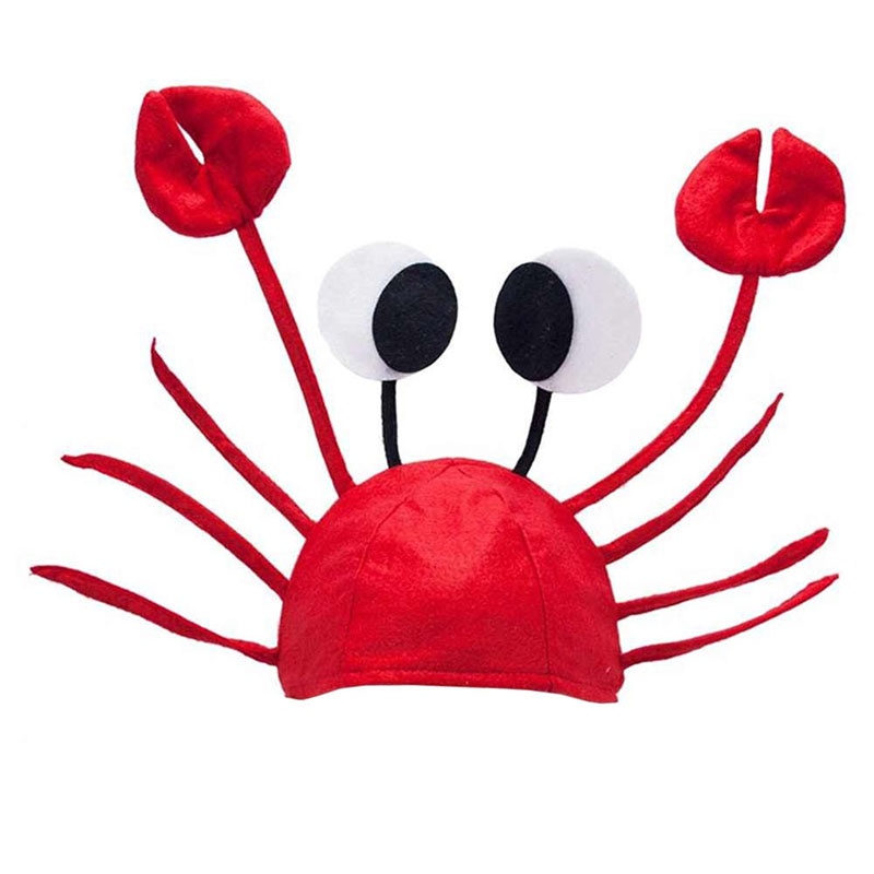 Topi Bentuk Lobster Kepiting Warna Merah Untuk Kostum Halloween