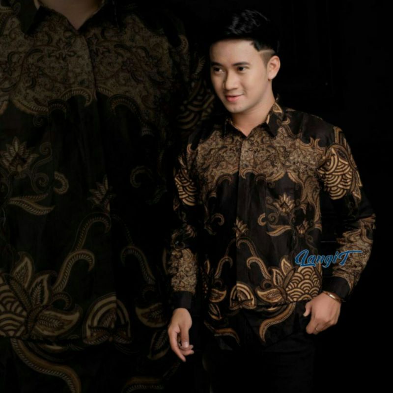 FURIOSA BATIK SAWUNGGALING Kemeja Batik Pria Lengan Panjang Ukuran M L XL XXL