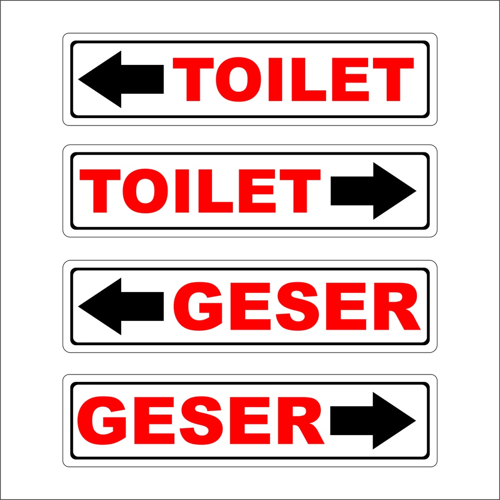 

STIKER SIGN UKURAN 20X5CM MURAH