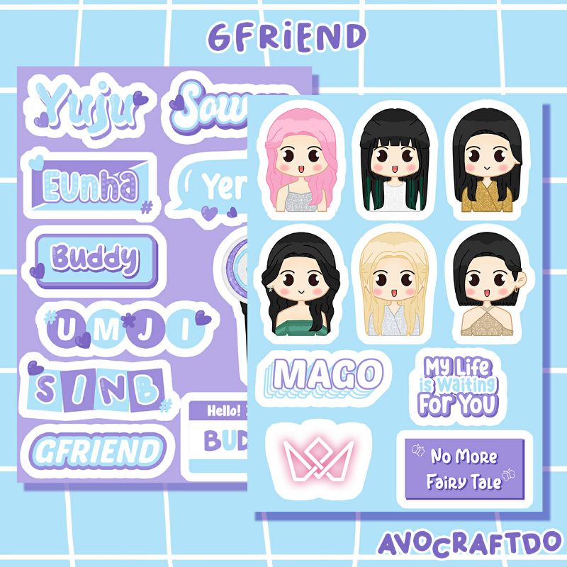 [ AVOCRAFTDO ] Sticker Kpop Gfriend die cut