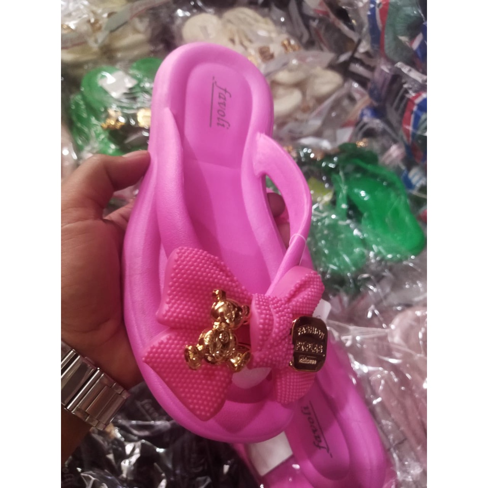 sandal jepit karet jelly dewasa terbaru 9001+13  (37-40) Sandal wanita korean style