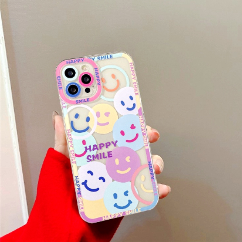 Casing Samsung A04S Case Cute Happy Smile Character Silicon Premium