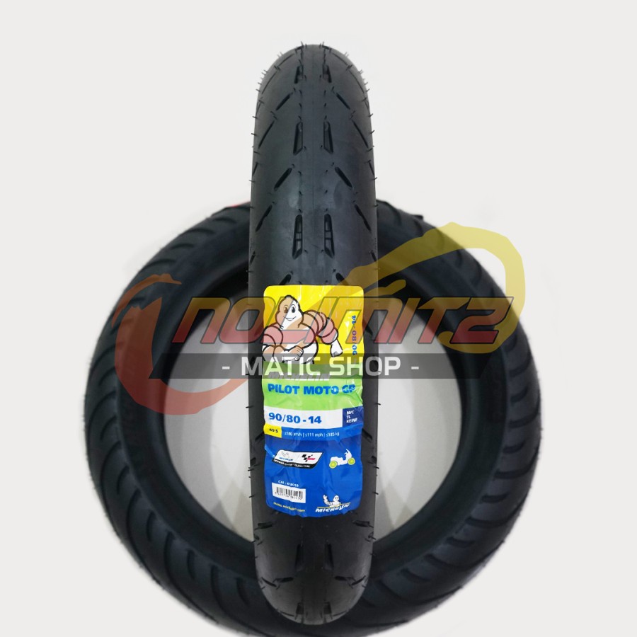 Ban Motor Tubeless Michelin Pilot Moto GP 90/80 - 14 Vario Beat Scoopy Mio
