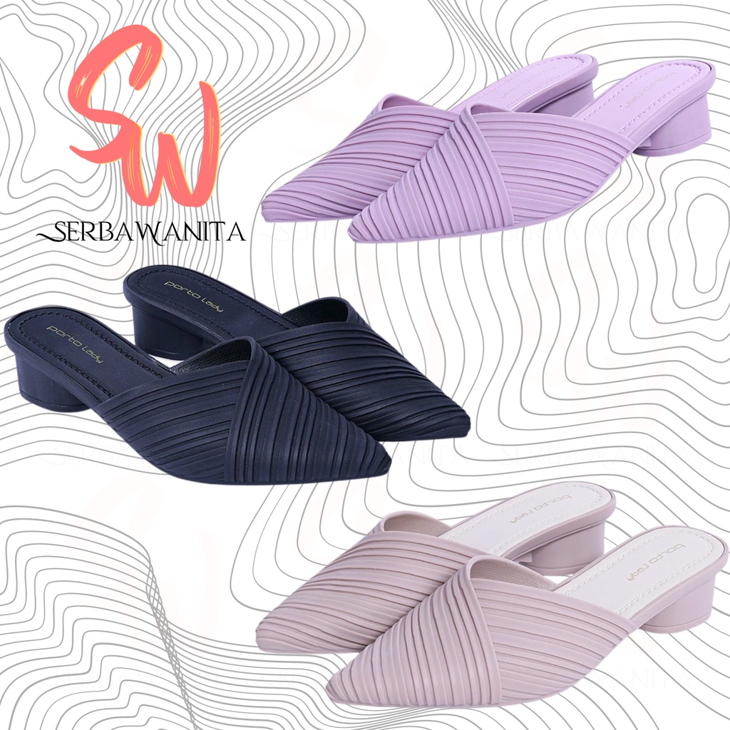 Selop Wedges Jelly Wanita Korea Terbaru Porto BSV