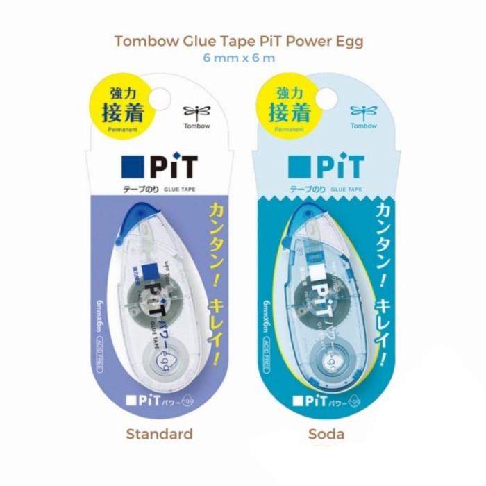 

Tombow Pit Glue Tape Pit Power Egg Lem Kertas Rol Roller Spt Tip Ex 6m