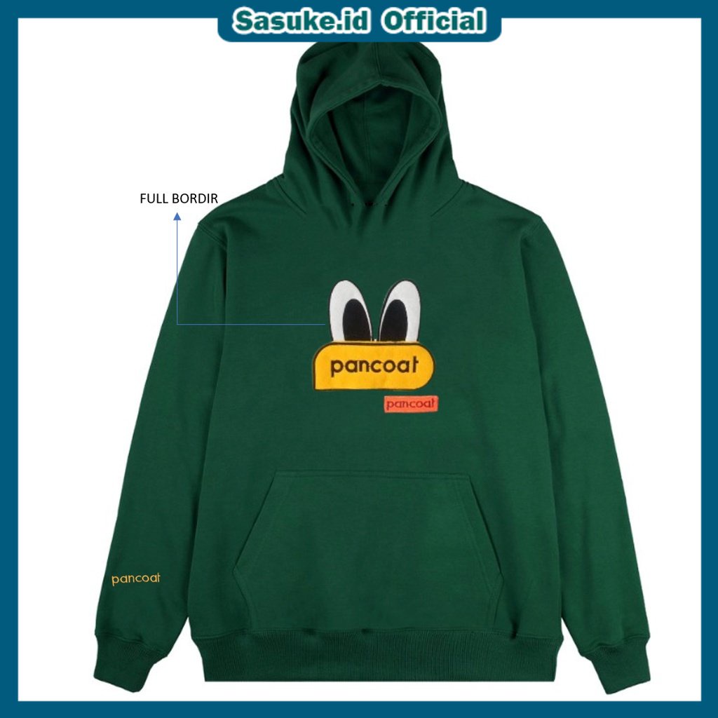 Sasuke&gt; Sweater Hoodie Pria Duckk Second Pancoat Jumboo Full Bordir Asli Unisex