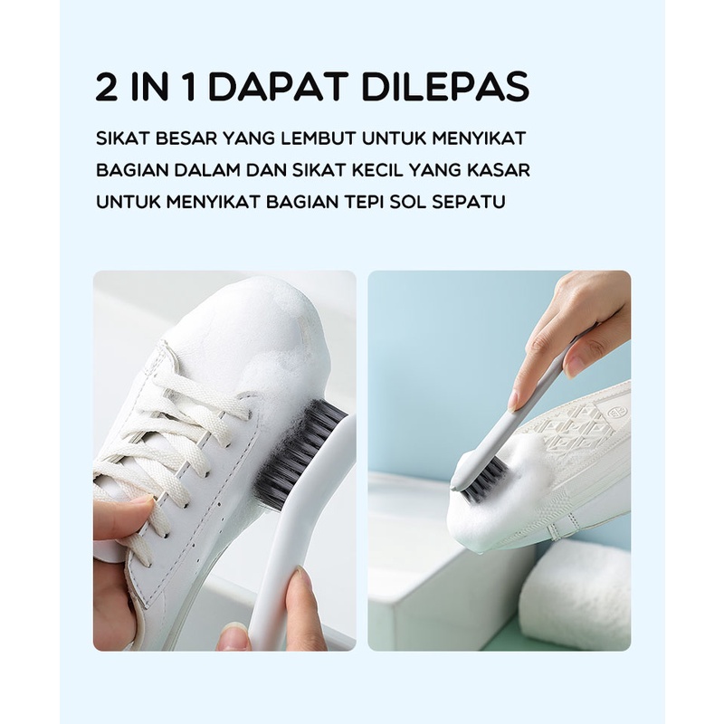 Sikat Pembersih Sepatu 2 in 1 Multifungsi BONBOX BCB06