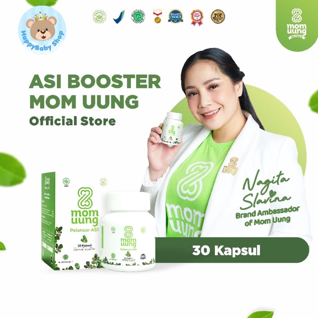 MOM UUNG ASI BOOSTER 30 &amp; 60 KAPSUL PELANCAR ASI HALAL BPOM NATURAL