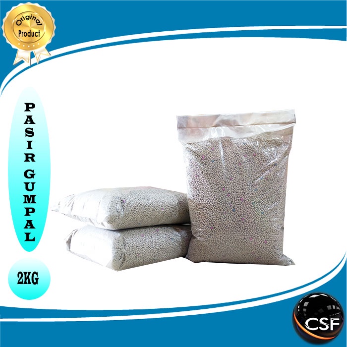 Pasir kucing gumpal wangi cat litter premium 2kg