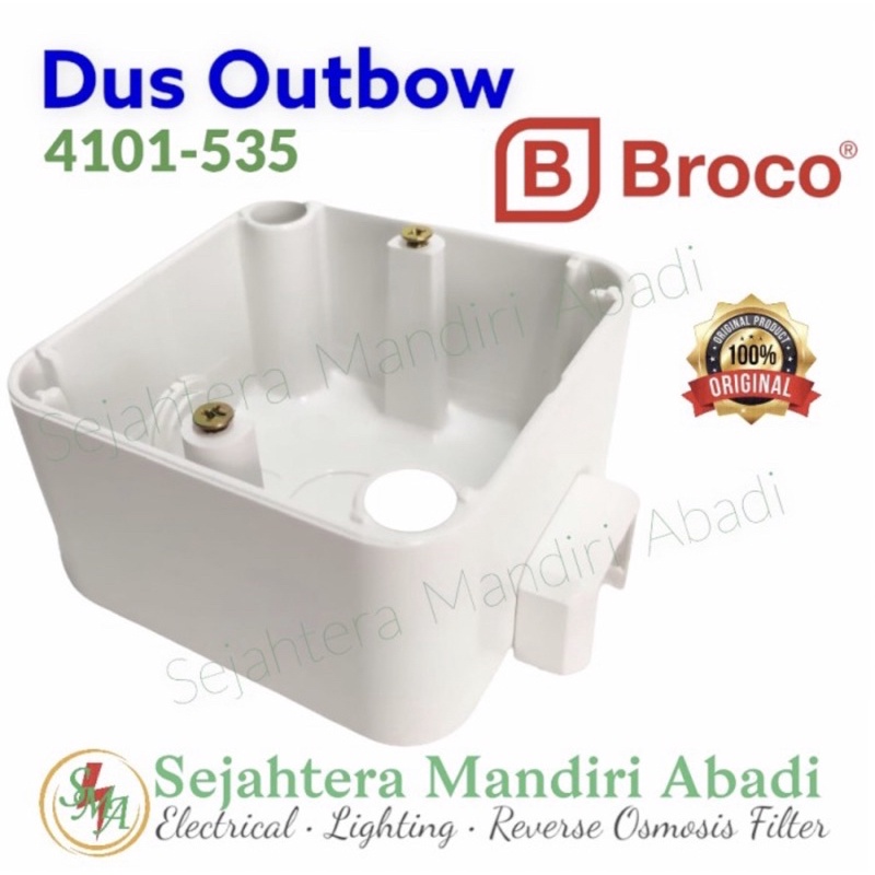 Dus Outbow Broco Putih Surface Mounting OB Tempel 4101-535