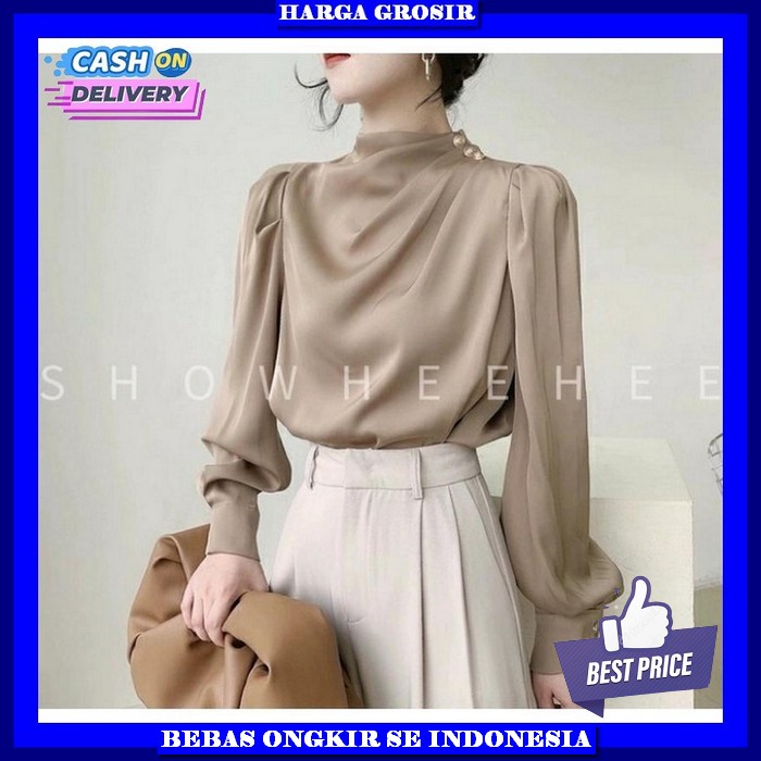 Baju Atasan Wanita Bluse Korean Style Buju Import Termurah Blus Casual Blouse Kekinian Baju Kondanga