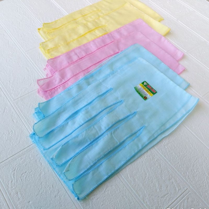 6 PCS Gurita Bayi Warna Polos Medium