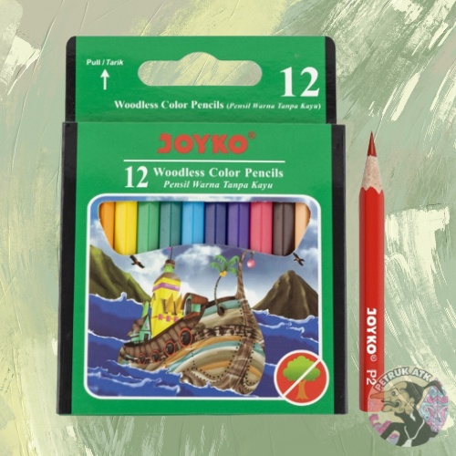 

[SET] PENSIL WARNA / COLOR PENCIL JOYKO CP 107 12 WARNA PENDEK*