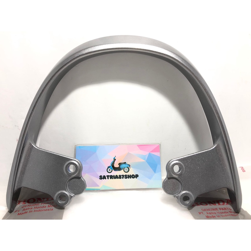 Behel belakang behel jok belakang Honda Scoopy fi new 2017 2018 2019 2020 2021 2022 original silver 