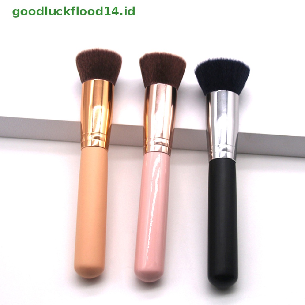 (GOOGFOUR) 1pc Brush Kabuki Flat TOP Untuk Makeup / Kosmetik Wanita