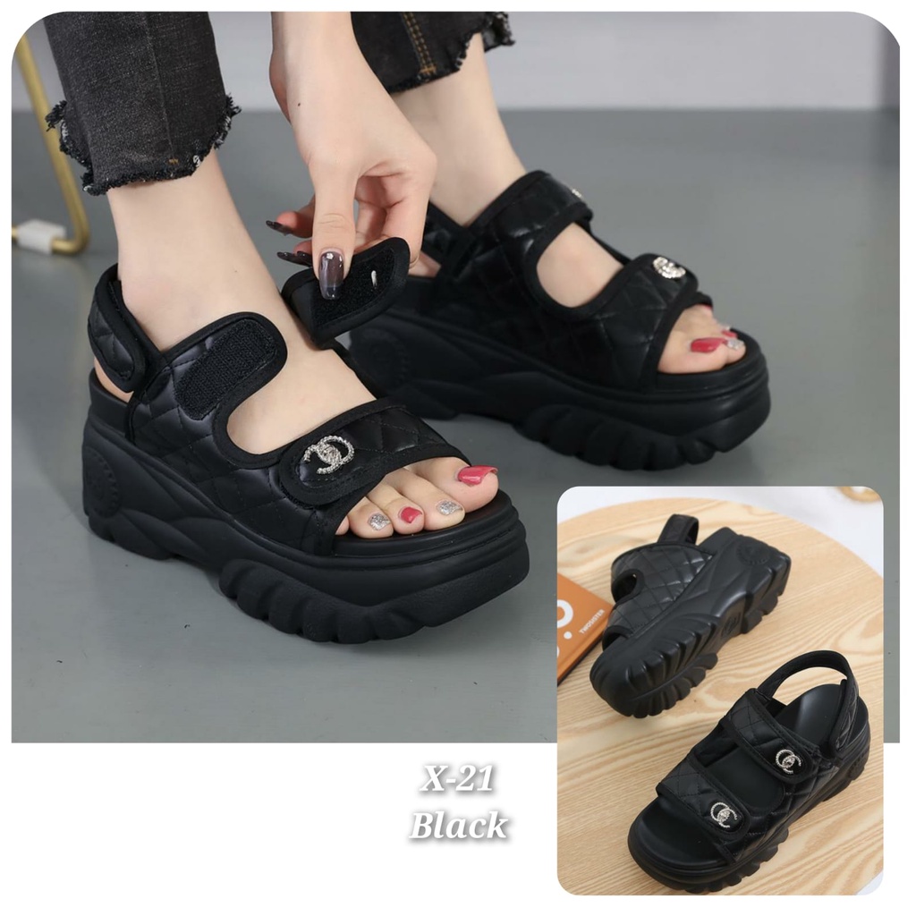 Wedges fashion Korea Trendy import kode X-21 ,&amp; 208