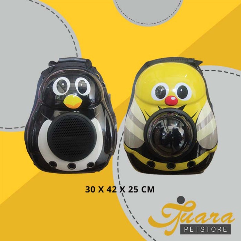 Tas Astronot Anjing Kucing Motif Bergambar Ransel Cargo Anjing Kucing