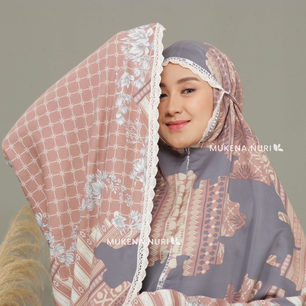 Mukena Dewasa Maxmara Daily Luxury 2IN1 Mukena Silky Premium Terbaru Motif Printing Mewah