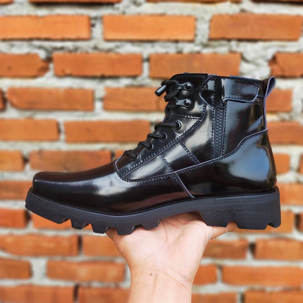 SEPATU PDH POLANTAS MODEL TERBARU BAHAN KULIT SAPI ASLI KILAP MERK MR MASTER SEPATU PDH DINAS KANTOR TNI POLRI SECURITY SATPAM SEPATU PANTOFEL