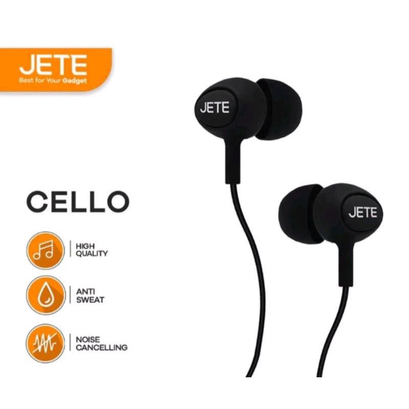 HEADSET EARPHONE STEREO JETE CELLO