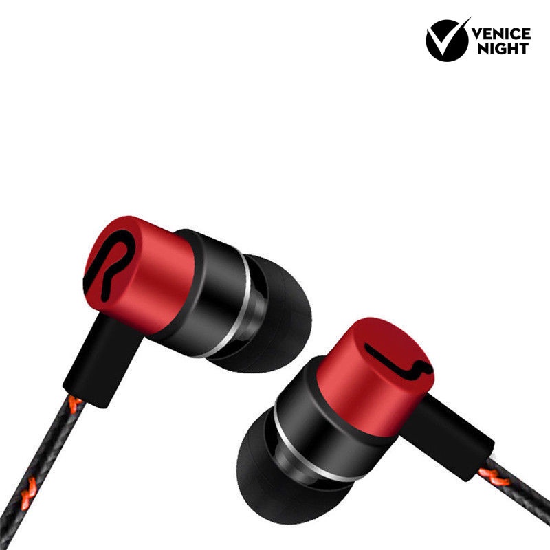 (VNEP) (Berkabel) Headset Earphone Earbuds In-Ear Stereo Universal 3.5mm Dengan Mic Untuk Handphone