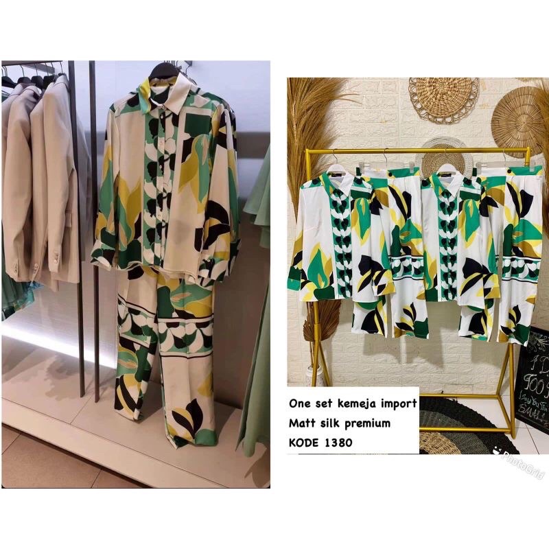 ONESET ZARA STYLE // BAJU WANITA IMPORT PREMIUM SETELAN BKK // PLATINUM BANGKOK