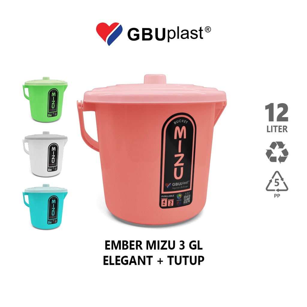 GBUPlast Ember Plastik MIZU 3GL Elegant + Tutup