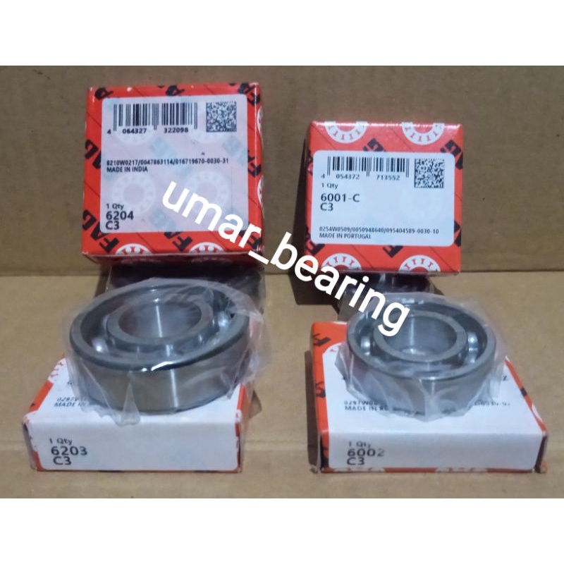 Bearing FAG C3 Rasio yamaha Force1 FisR FizR Full Set c3 hi speed fulset 6002 6001 6203 6204