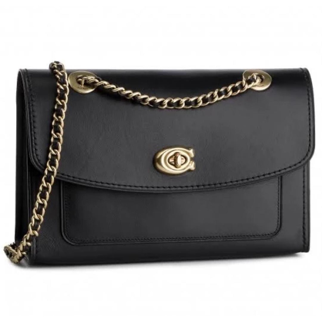 Jual Coach Parker Shoulder Bag Black Original Authentic Shopee