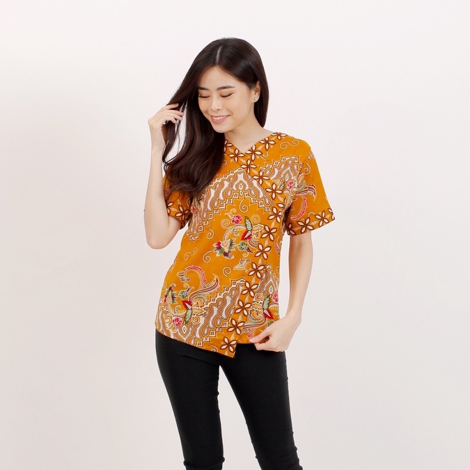 Atasan Batik Kekinian Blouse Batik Wanita 186  Mrs1